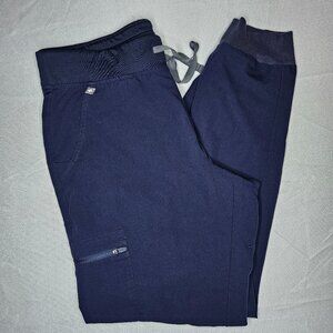 FIGS Zamora Jogger Scrub Pants Women’s Medium Navy Blue